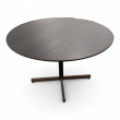 Myk møtebord Ø=120cm Brunbeiset - 1 / 2