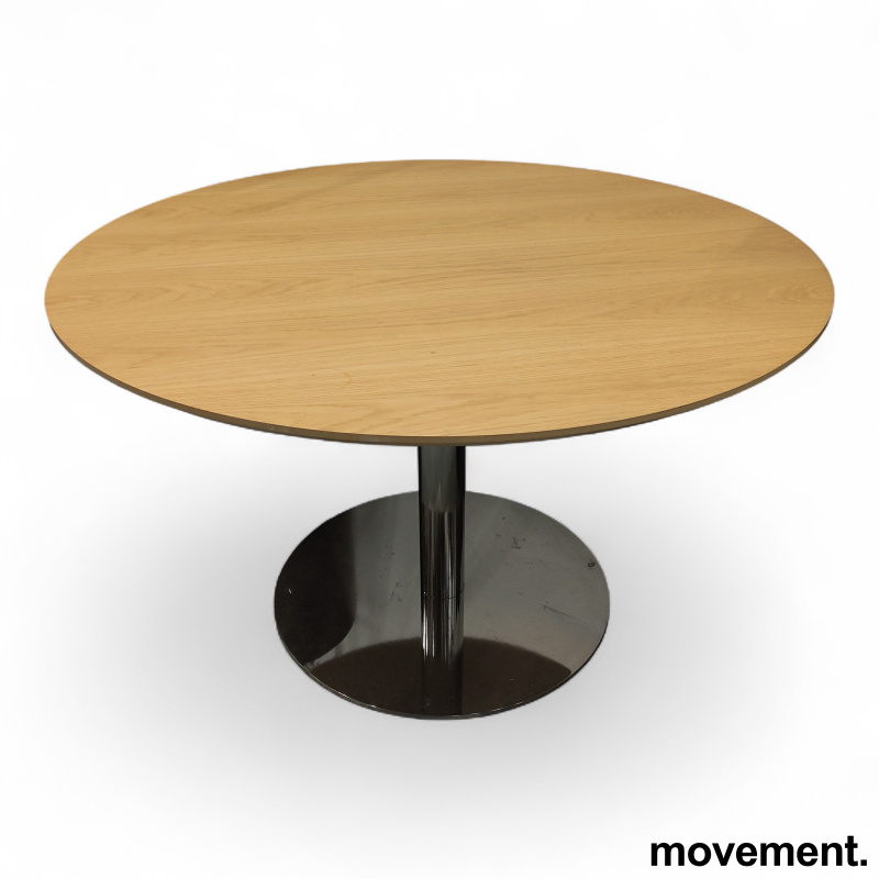 Møtebord Ø=120cm, søylefot Eik - 1 / 2
