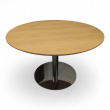 Møtebord Ø=120cm, søylefot Eik - 1 / 2
