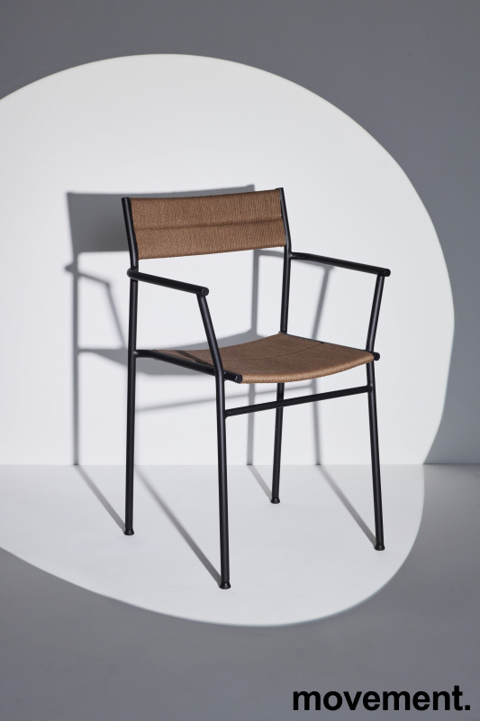 Vev dining chair with arm Black, - 2 / 2