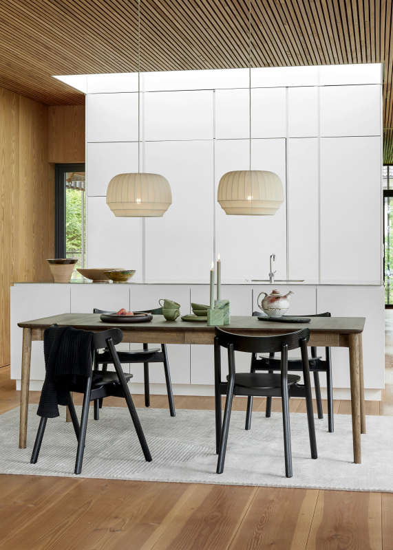 Expand dining table 250x90cm Smoked