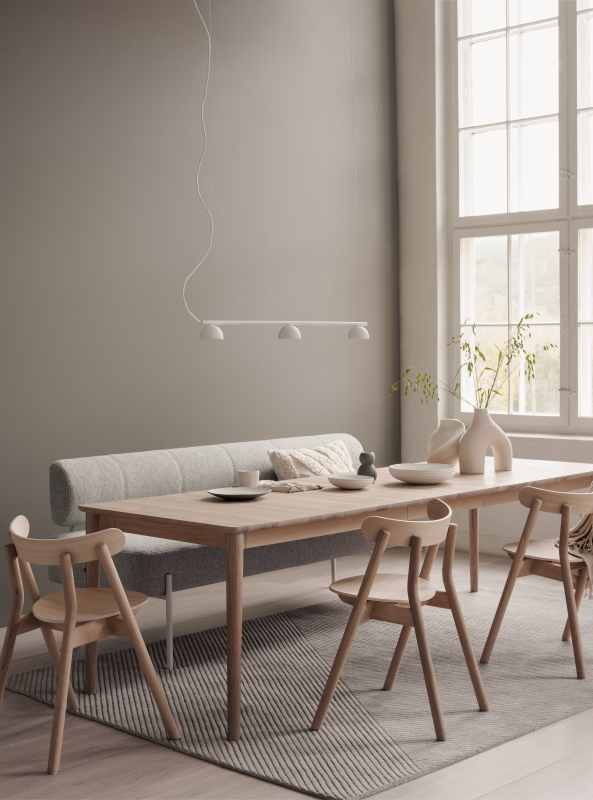 Expand dining table 250x90cm Light