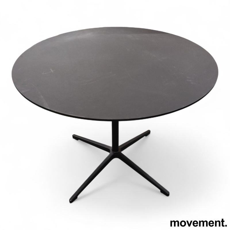 Rundt møtebord Ø=100cm Sort - 1 / 2