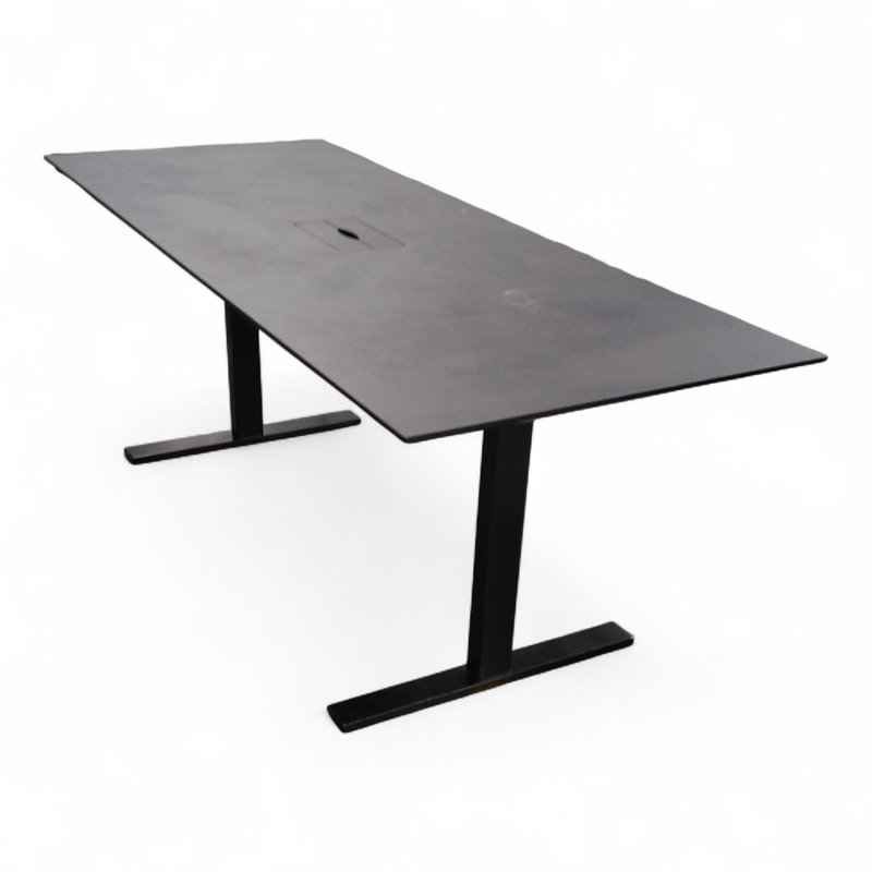 Q20 møtebord 200x80cm Sort