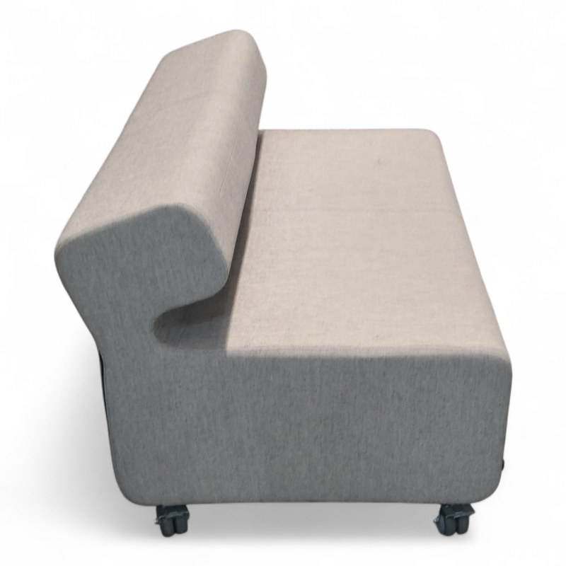 Up 2-seter sofa med hjul Hvit og