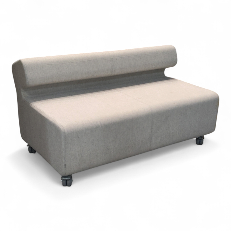 Up 2-seter sofa med hjul Hvit og