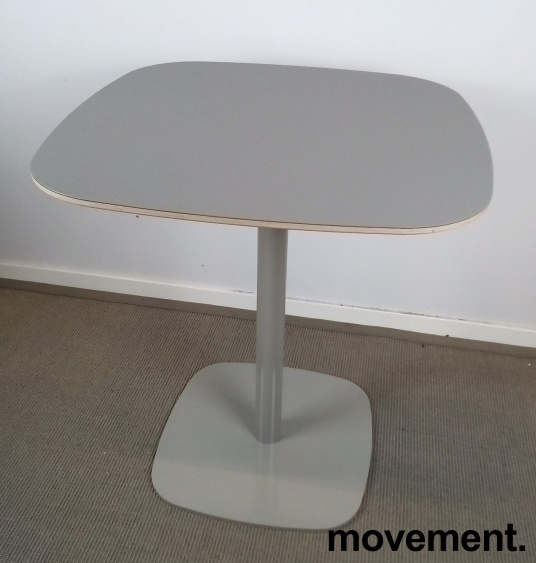 Form kafebord 70x70cm Grå laminat,