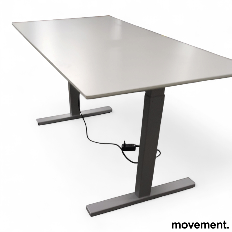 Hevsenk 160x80cm Hvit laminat, - 1 / 2