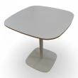 Form kafebord 70x70cm Hvit laminat, - 1 / 4