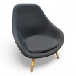 About a lounge AAL 92 Blått stoff - 1 / 2