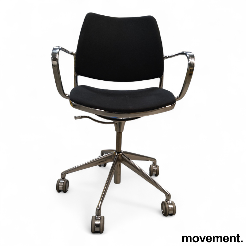 Gas Armchair på hjul Sort, polert - 2 / 3