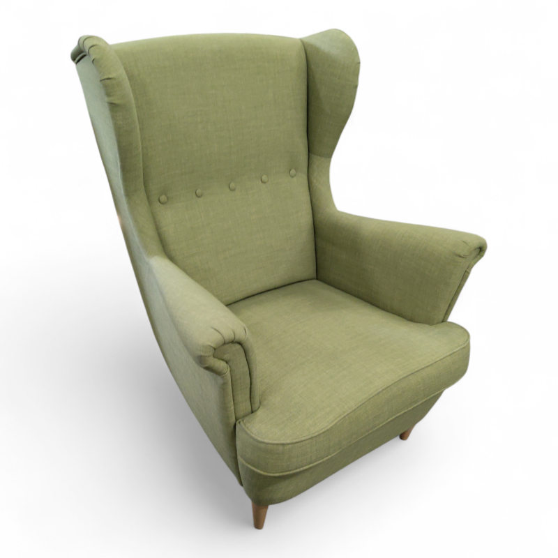 Strandmon Lyst grønt stoff, Pent