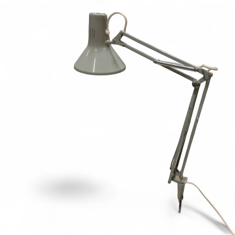 L-1P Vintage, bordklemme Grå, Pent